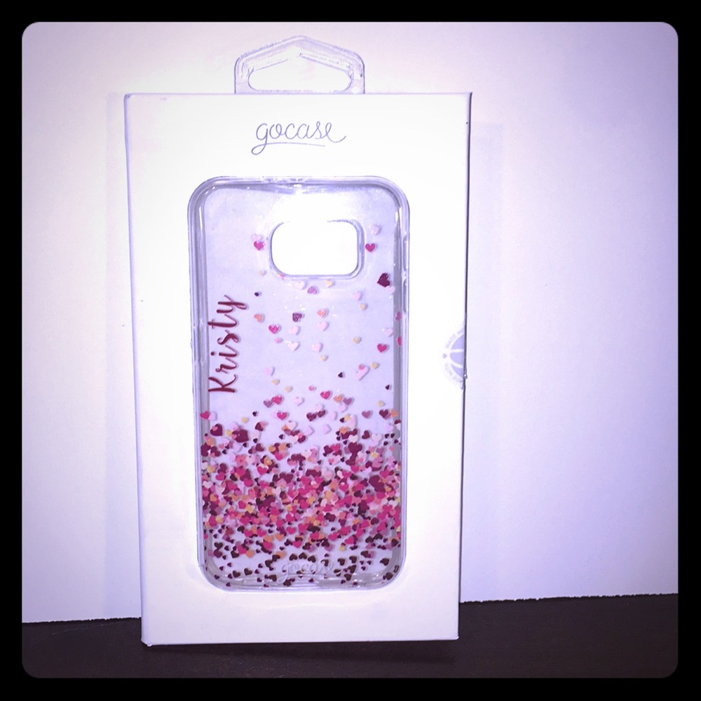 ✨”Kristy” personalized silicone galaxy 6 case✨
